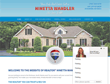 Tablet Screenshot of ninettawandler.com